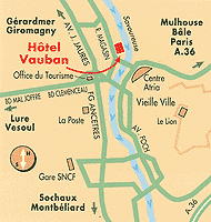 Plan Acc�s - Map - Stadtplan